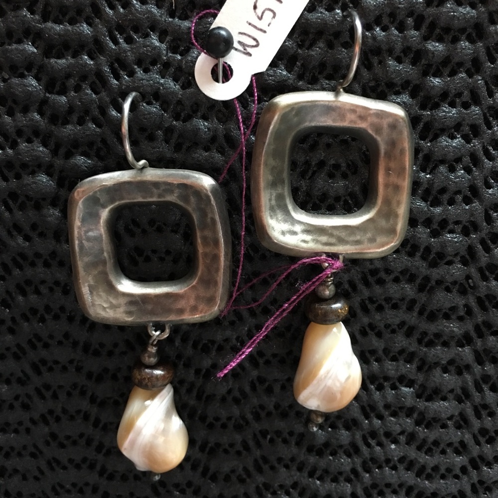 Retired Silpada Hammered Earrings
